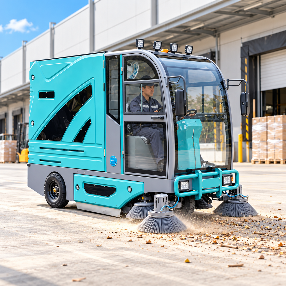Magwell FS20 Ride-On Floor Sweeper